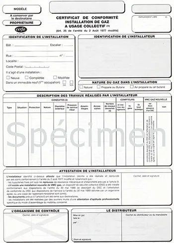 Exemple de Qualigaz